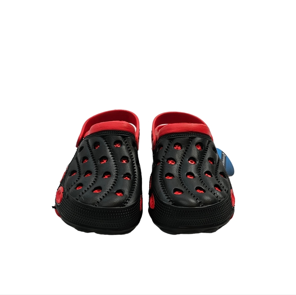 NWT, Men's Clogs 2 Tone Black Red Size 7-12